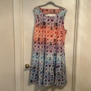Blue coral dress